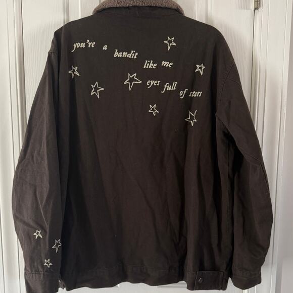 Taylor Swift | brown canvas Evermore "Cowboy Like Me" work jacket | size large - Picture 3 of 6
